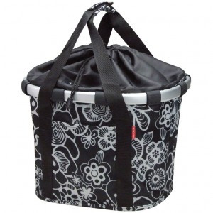 Rixen & Kaul EINKAUFSTASCHE BIKEBASKET FLEUR SCHWARZ