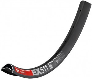 Felge DT Swiss EX 511 27,5", schwarz,28 Loch, 584-30, VL 6,5mm