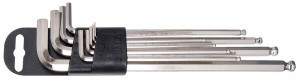 Sechskantstiftschlüsselset Unior lang Kunststoffclip,1,5-10mm,220/3SLPH-US