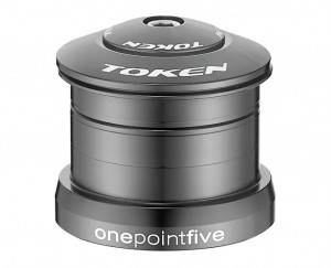 Steuersatz TOKEN Vigilante-Serie AHead 1 1/8" Taper 1.5", schwarz (49mm)