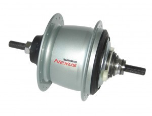 SHIMANO Getriebenabe NEXUS SG-C6001-8V 36 Loch Silber