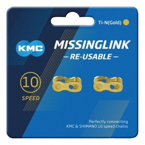 KMC VERSCHLUSS 10-FACH 2PCS/CARD R TI-N