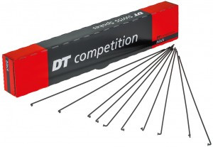 Speichen DT Swiss Competition2.0x1.8x2.0 278mm, Kart.100 St., sw., ohne Nippel