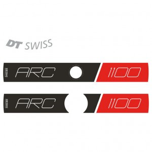 Dekor-Set DT Swiss ARC 1100 DI 29x20 DB schwarz/rot, Vinyl