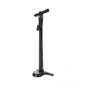 XLC MTB Standpumpe PU-S08 6 bar, SV/AV/DV, Ø 38mm Stahl, schwarz