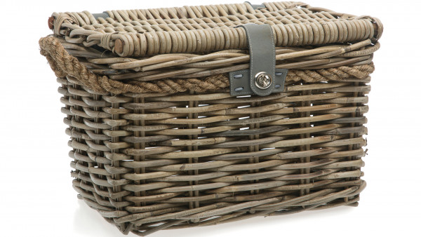 NEW LOOXS RATTAN KORB "MELBOURNE MEDIUM", GREY