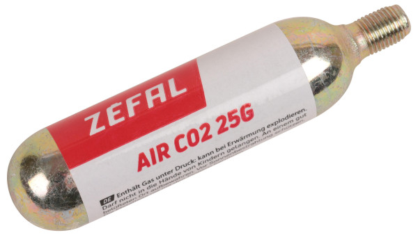 Zéfal ZEFAL CO2 KARTUSCHE 25GR MIT GEWINDE, KARTE A 2ST