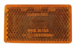 Rückstrahler b&m f. Starrgabel eckig, orange