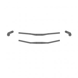ERGOTEC RISER BAR 30 31,8 SCHWARZ LEV.6