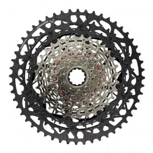 Zahnkranz-Kassette SRAM XS-1270 T-Type 12-fach, 10-52 Zähne, HG-Body, nickel si