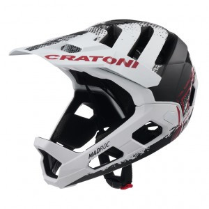 Fahrradhelm Cratoni Madroc weiß-schwarz matt, Gr. M/L (58-61cm)
