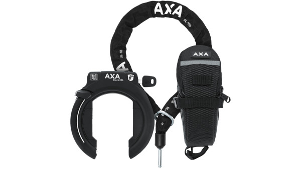 AXA RAHMENSCHLOSS-SET BLOCK XXL KETTE/TASCHE