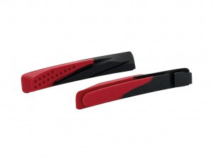 XLC Ersatzbremsgummis BS-X02 4er Set, 72mm, schwarz/rot, Allwetterpad
