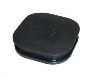Rubber Plug rechteckig f. Interface mit Haibike Logo, schwarz