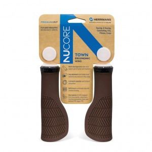 Griffe HERRMANS Nucore Town Wave 130mm, Ø 22mm, braun DD48 BL+BR