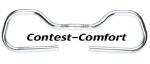 Lenker Ergotec Contest Comfort Ø 25,4mm, 570mm, 3°, Aluminium, silber