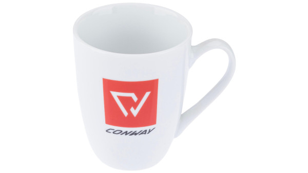 CONWAY KAFFEEBECHER WEISS MIT LOGO 350ML