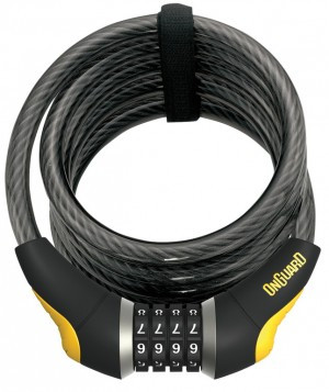 Spiralkabelschl. Onguard Dobermann 8031 Länge 185cm, Ø12mm, schwarz