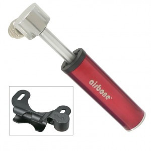 Minipumpe Airbone Supernova ZT-702/A2 AV, 99mm, rot, inkl. Halter