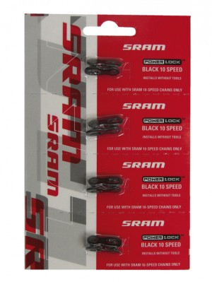 Kettenverschlussglied SRAM Set/4St., schwarz, 10-fach, Power Lock