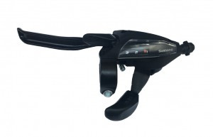 SHIMANO Schalt- / Bremshebel ST-EF500 3-fach Links Schwarz 4 Finger