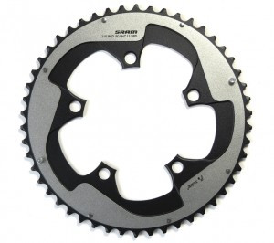Kettenblatt SRAM Red22 X-Glide 130mm, 53 Z., Alu, grau, 11-fach, S3 Yaw