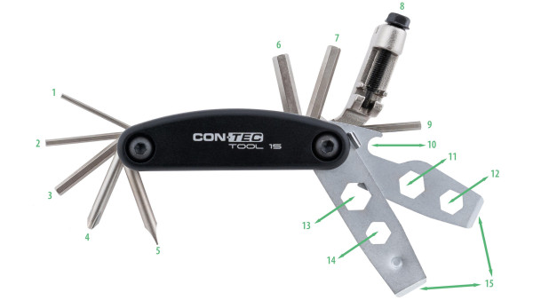 CONTEC CT MULTIFUNKTION TOOL 15 15 FUNKTIONEN