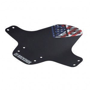 Fender MTB RockShox universal vorne schwarz+USA Flagge Print