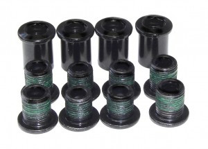 Kettenblattschraubenset SRAM 4x2 M8,5x12,5/M8,5x9,5/M8, Stahl, sw, 4 Stck