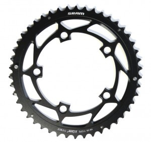 Kettenblatt SRAM Road X-Glide 130mm, 39 Z., Alu, sw, 11-fach, S2 Yaw