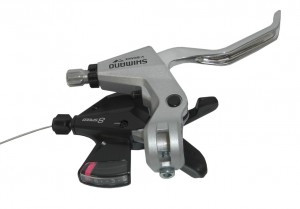 SHIMANO Schalt- / Bremshebel ST-M310 8-fach Rechts Schwarz / Silber 2 Finger