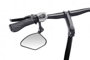 Fahrradspiegel Krampe KF Sport Typ C links, kleine Außenklemmung, schwarz