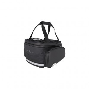 XLC Gepäckträgertasche 5:1 BA-M06 schwarz/anthrazit, 28x18x15cm, 8,5-21,5l