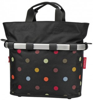 City-Tasche KLICKfix Bikebasket oval dots, 34x31x17,5cm, 12ltr, 730g
