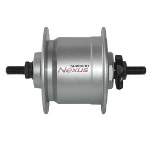 SHIMANO Nabendynamo NEXUS DH-C3000-3N 6 Volt / 3 Watt 36 Loch Silber Mutterntyp