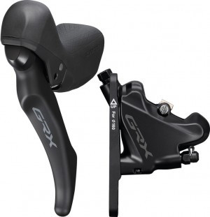 Scheibenbremse Shimano GRX RX 4002 hydr VR, links, 1000mm, sw, m. Hebel BLRX600