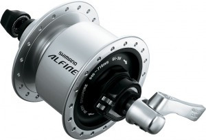SHIMANO Nabendynamo ALFINE DH-S501 6 Volt / 3 Watt 36 Loch Center-Lock Silber