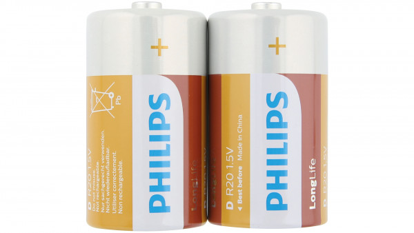 Philips BATTERIE LONGLIFE LR20 MONO 2ER BLISTER